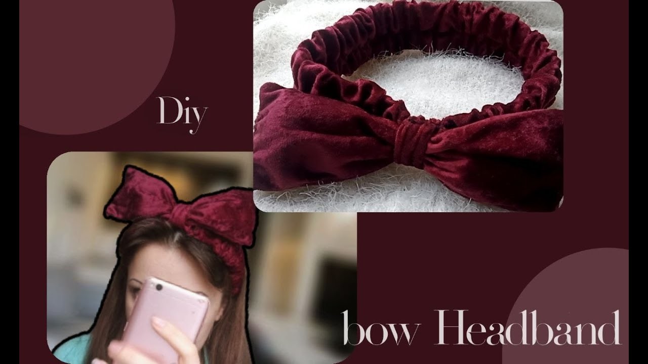 Cosmetic headband with bow - how to do it yourself | Headband to maintain hair | DIY
