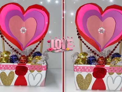 DIY Heart Air Balloon Valentine’s Day ????Manualidades Fáciles Para San Valentin ????