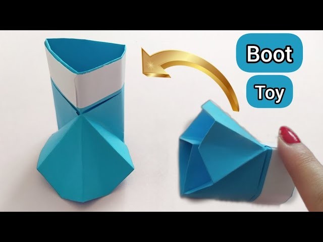 Diy Origami Boot Toy|How to Make Origami Christmas Boot Easy