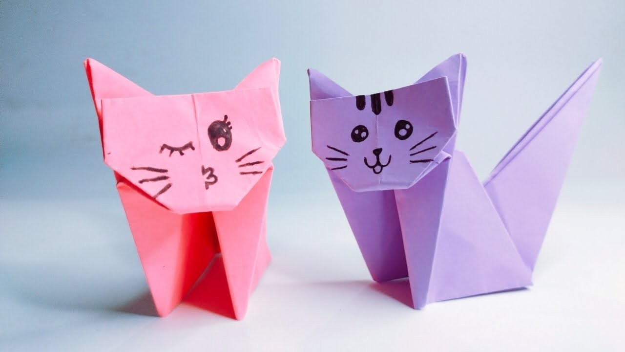 DIY Origami Cat || How To Make An Easy Cat