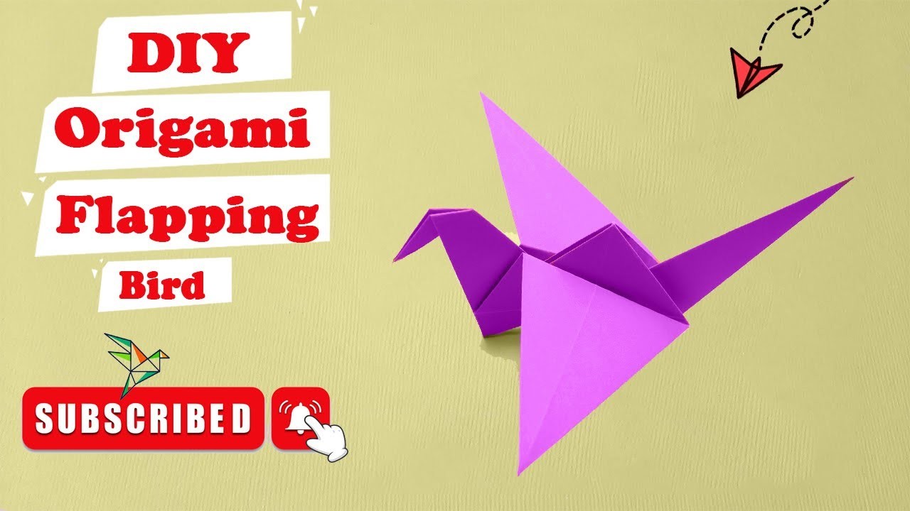 DIY Origami Flying Crane? - Cute Origami Flapping Bird with Fun Origami