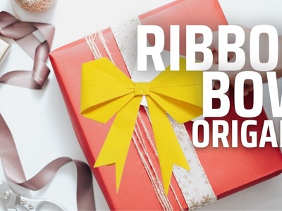 DIY Origami Ribbon Bow - Easy Tutorial for Gift Wrapping, Wedding Decorations & Hair Accessories