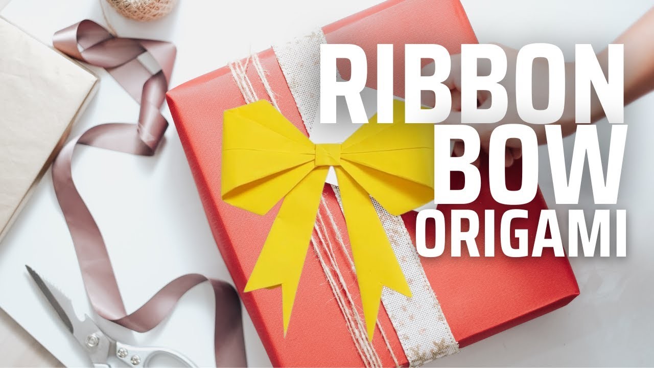 DIY Origami Ribbon Bow - Easy Tutorial for Gift Wrapping, Wedding Decorations & Hair Accessories