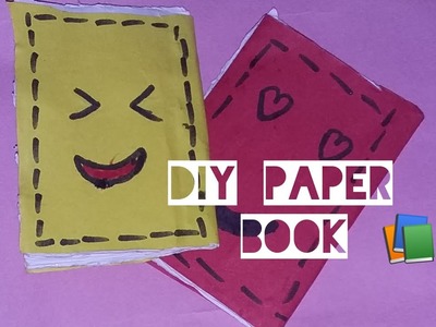 Diy paper book 1 sheet book. Diy emoji book