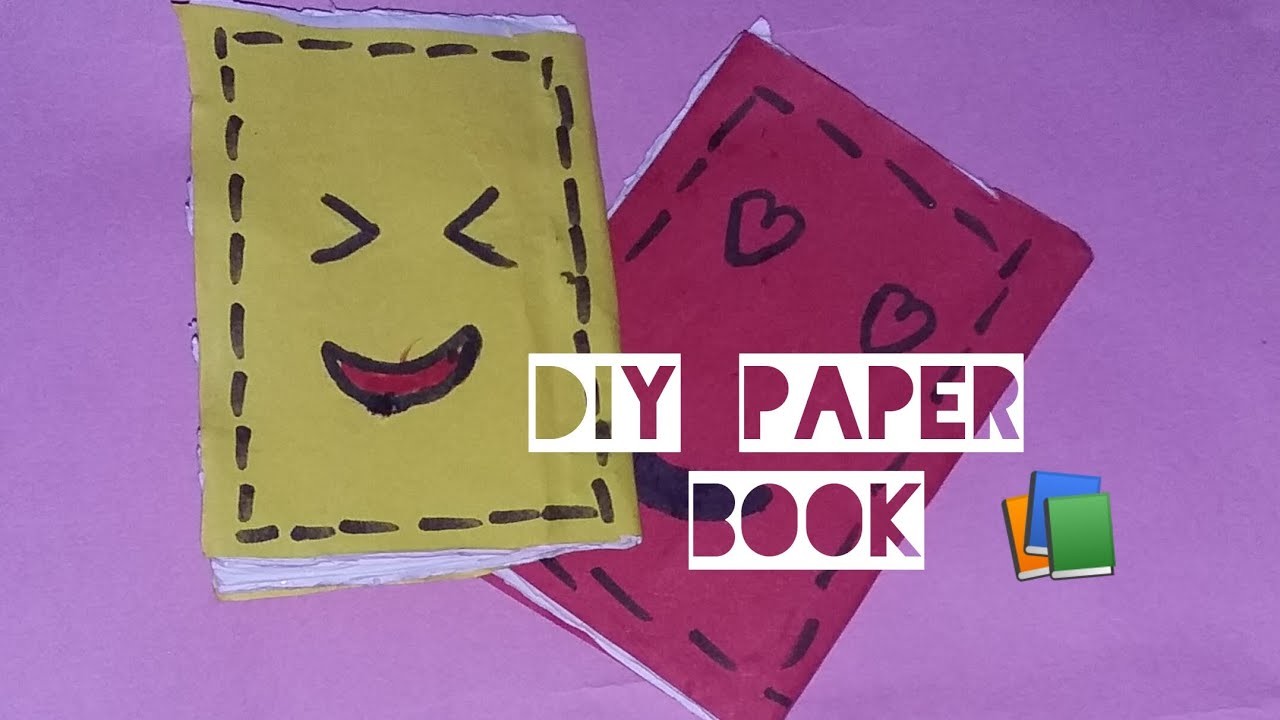 Diy paper book 1 sheet book. Diy emoji book