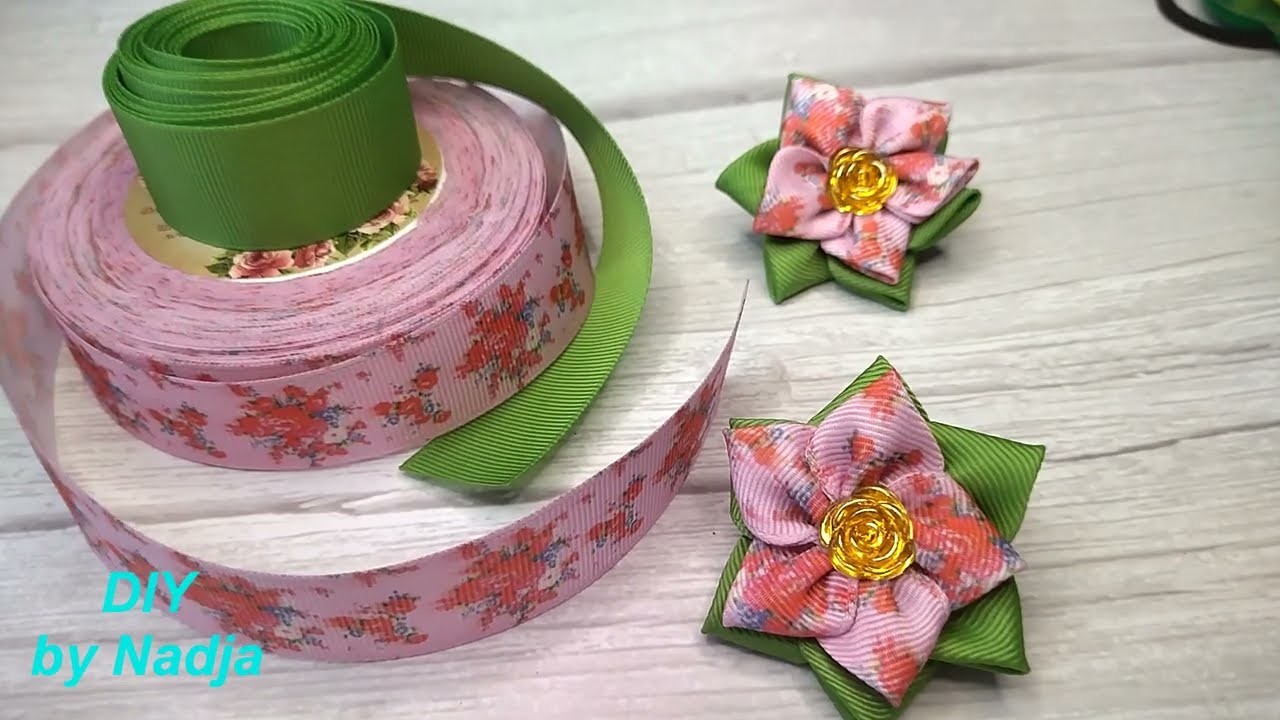 DIY | Simple Bows with Ribbon | Kanzashi Tutorial