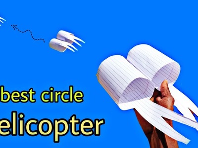 Flying paper circle plane, how to make flying circle plane, paper origami, notebook circle