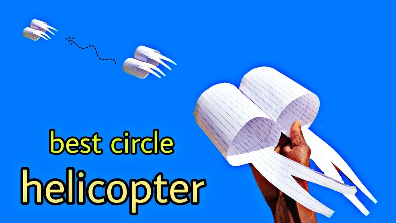 Flying paper circle plane, how to make flying circle plane, paper origami, notebook circle