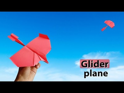 How to make a airplane glider (flying). best paper flying airplane. origami dragon plane