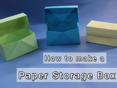 How to make a Mini Paper Storage Box | Paper Craft  #papercraft