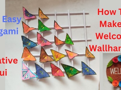 How To Make a Paper Butterfly Hanging || Beautiful Origami || Creative Jui || Diy ||Craft and Art ||