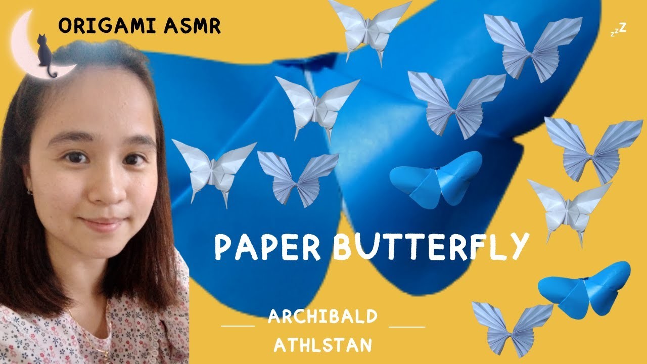 How to make a paper butterfly easy - Cách làm bướm giấy - Part 1