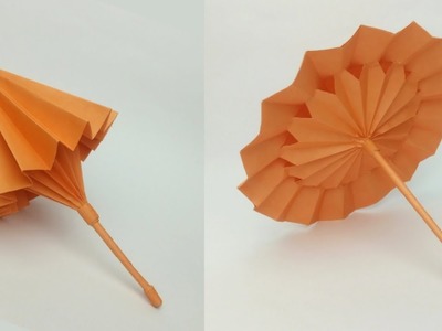 How To Make a Paper Umbrella That Open And Close. Origami Umbrella. mini paper Umbrella