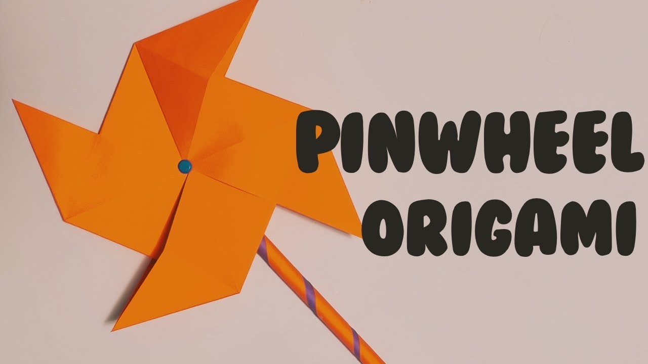 How to Make a Pinwheel Origami for KIDS