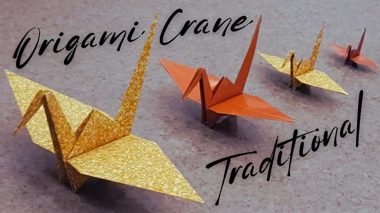 How to Make a Traditional Origami CRANE that can fly?