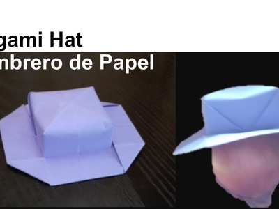 How to Make an Origami Hat, DIY Dress up Fashion - Cómo hacer un Sombrero de Papel Manualidades Moda