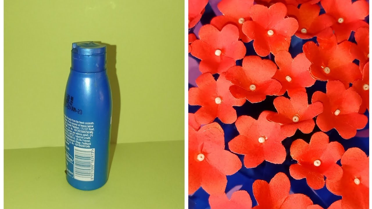 How to make creative paper vase with bottle|origami beautiful flower vase making art|diy flower vase