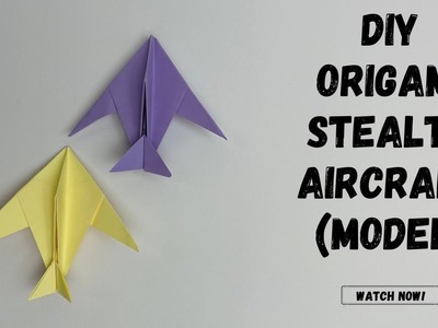 How to make DIY Origami Stealth Aircraft (Model) ? #papercraft #origami #howto #art #artist