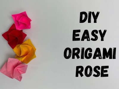 How to make easy DIY Origami Rose ? #papercraft #valentinesday #art #origami #artist #easy #howto