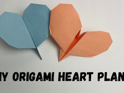 How to make easy DIY Origami Heart Plane ? #papercraft #art #origami #valentinesday #easy #howto