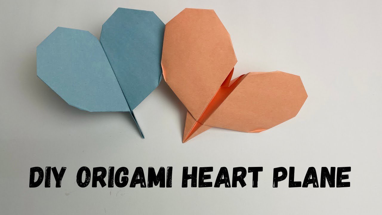 How to make easy DIY Origami Heart Plane ? #papercraft #art #origami #valentinesday #easy #howto