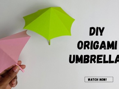 How to make easy DIY Origami Umbrella ? #art #papercraft #origami #howto #artist #easy #kidsvideo