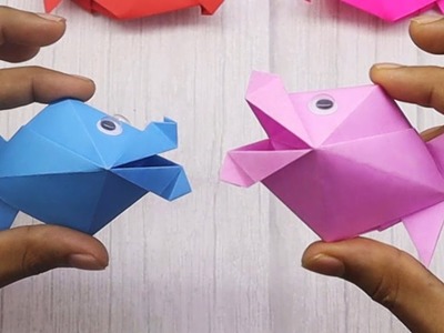 How to Make Easy Origami Paper Fish | Fold Origami Fish for Kids | Nursery Craft Ideas