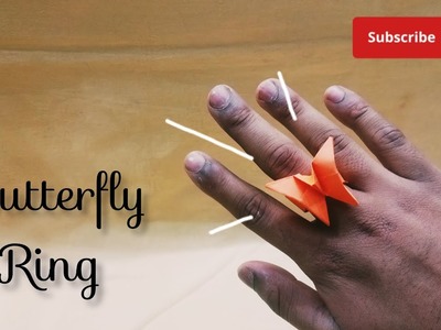 How to make easy paper Butterfly Ring | 2023 | Origami handmake butterfly Ring | My Craft