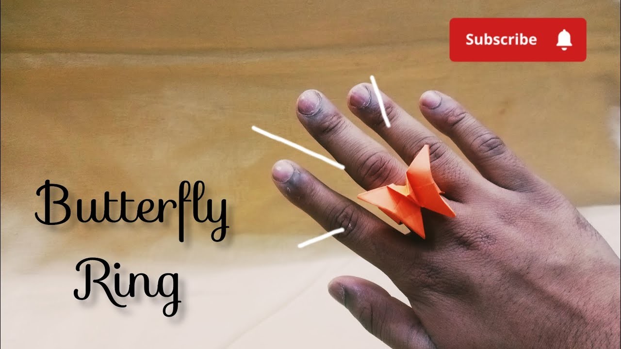How to make easy paper Butterfly Ring | 2023 | Origami handmake butterfly Ring | My Craft