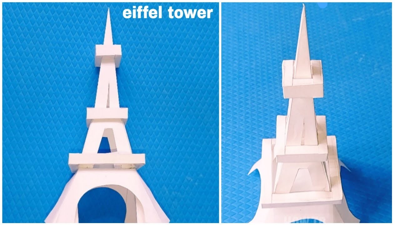 How to make eiffel tower in paper origami eiffel tower making art diy eiffel tower