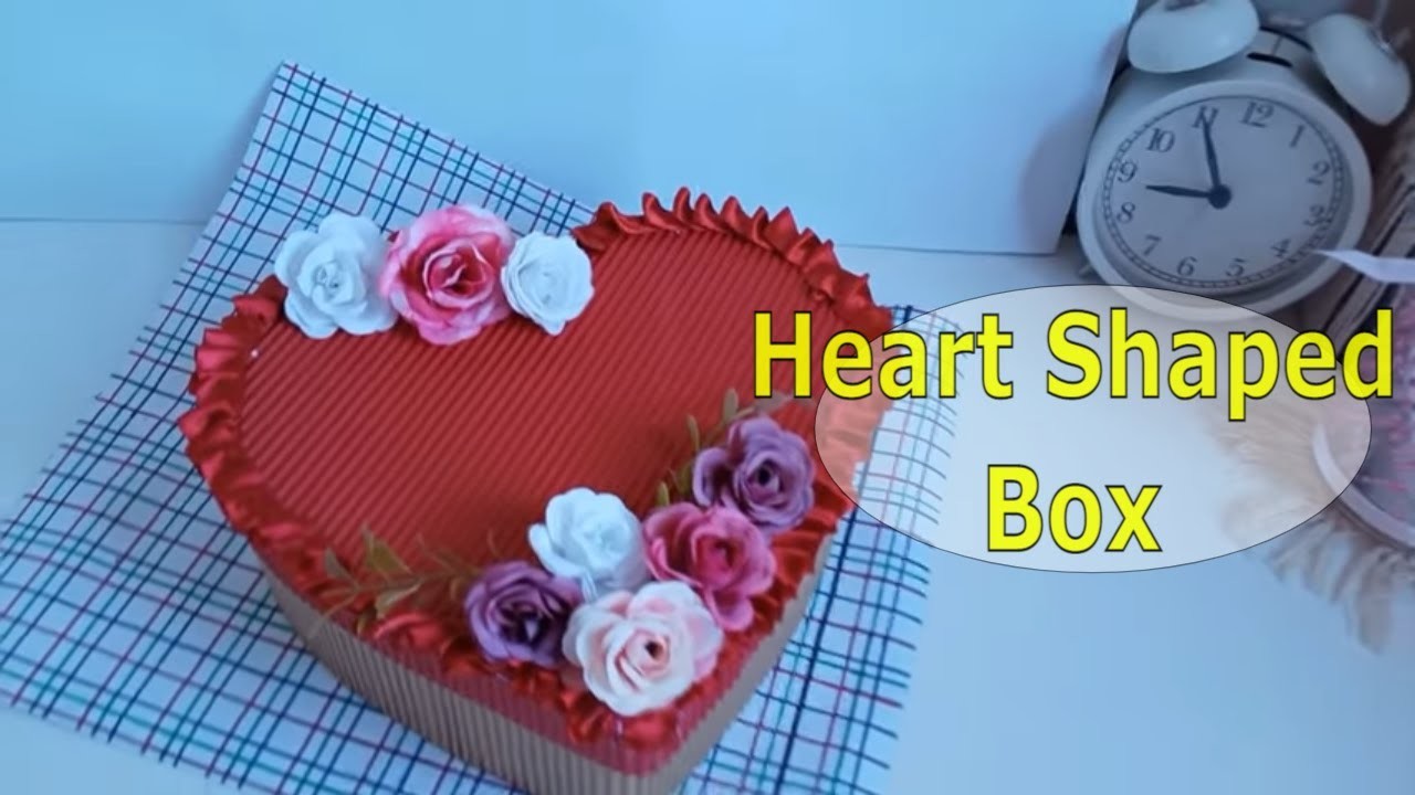 How To Make Heart Shaped Paper Gift Box - Heart Box - Paper Craft | DIY |
