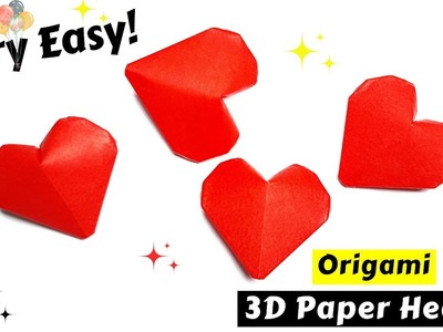 How To Make Origami 3D ???? PAPER HEART ???? | Inflatable Origami Heart ❤️