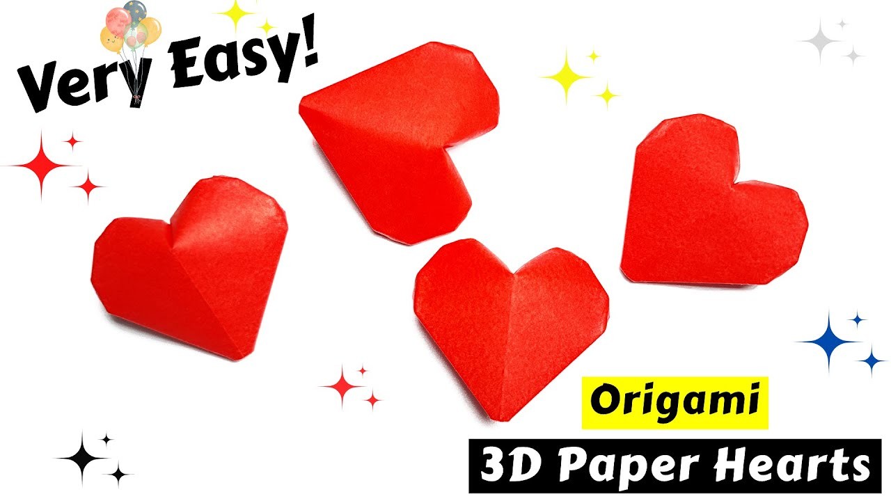 How To Make Origami 3D ???? PAPER HEART ???? | Inflatable Origami Heart ❤️