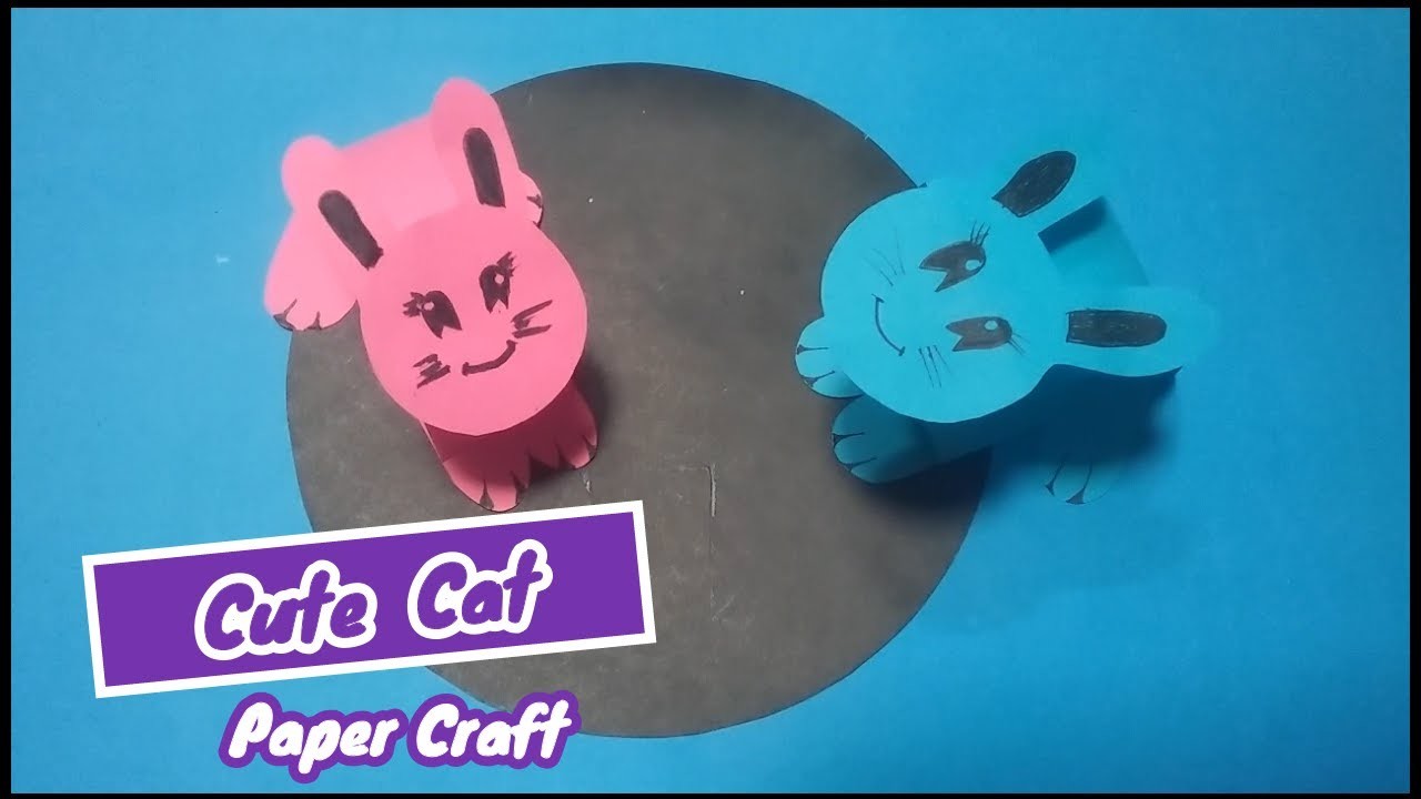 How To Make Origami Cat Easy - Cute Cat Papercraft | DIY