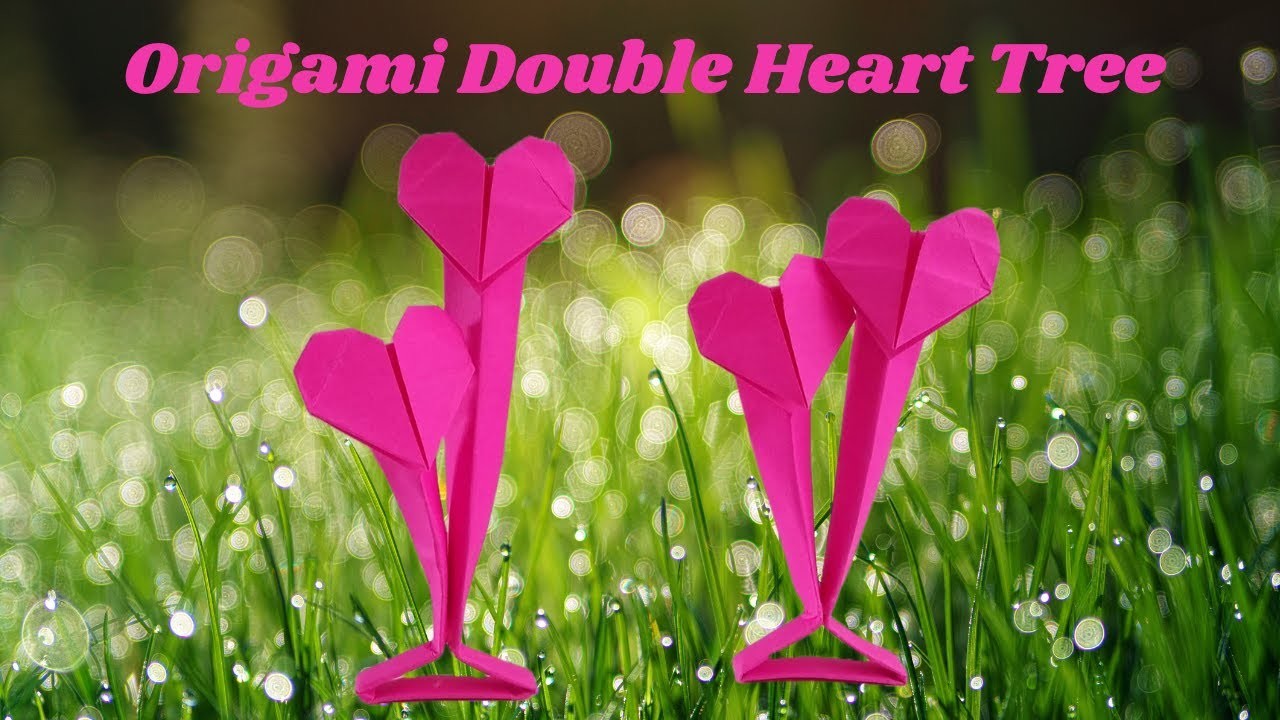 How to Make Origami Double Heart Easy Step by Step