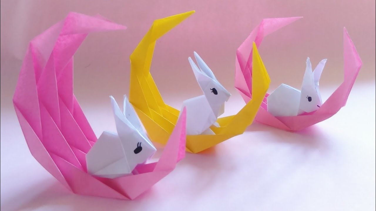 How To Make Origami Moon - Paper Folding Art And Craft Moon