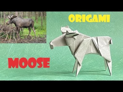How to make origami moose, step by step tutorial