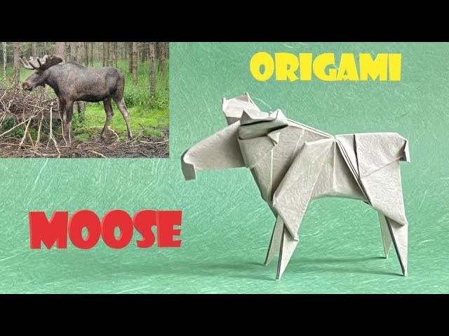 How to make origami moose, step by step tutorial