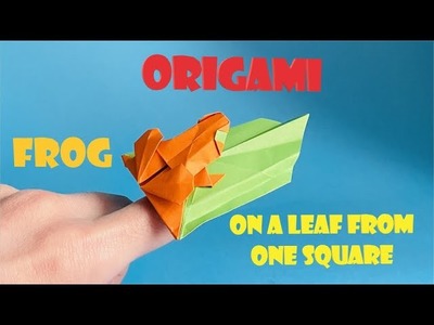 How to make Origami tropical frog, step by step tutorial