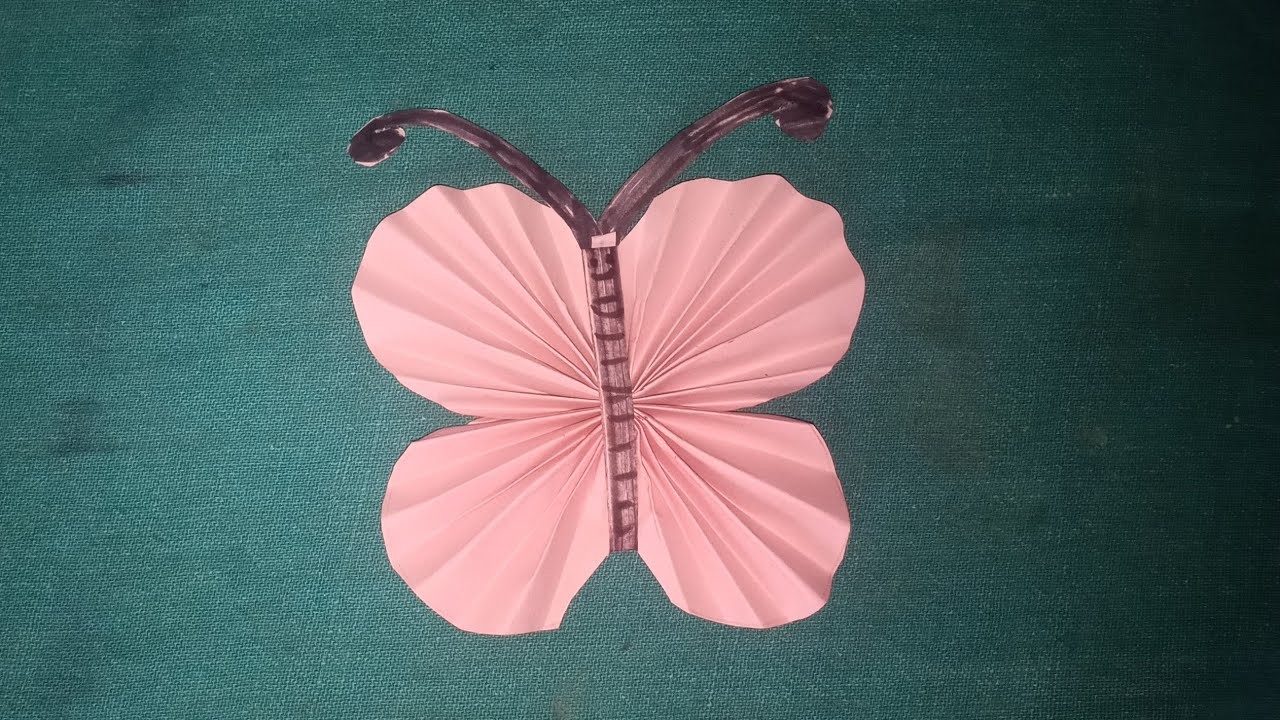 How to make paper craft butterfly.DIY easy paper craft butterfly @npcreative64