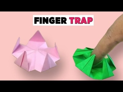 How to make paper FINGER TRAP [paper finger trap, origami fidget toy]
