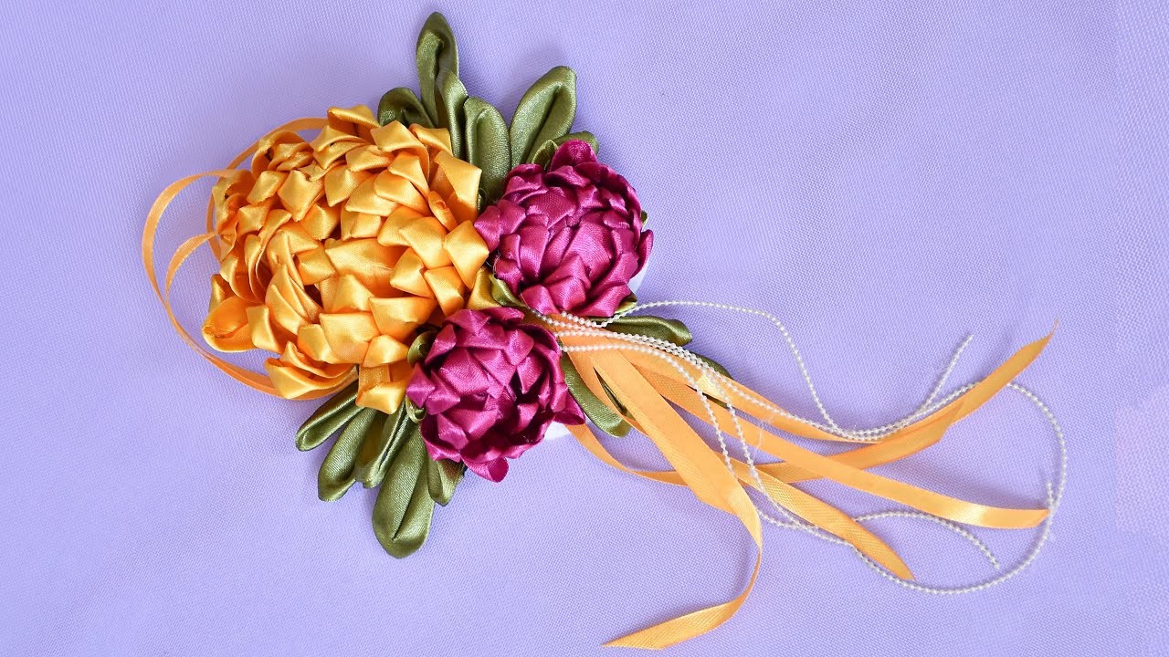 How to make satin ribbon flowers