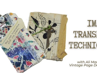 Image Transfer Clear Contact Paper | Mixed Media Journals | Altered Books