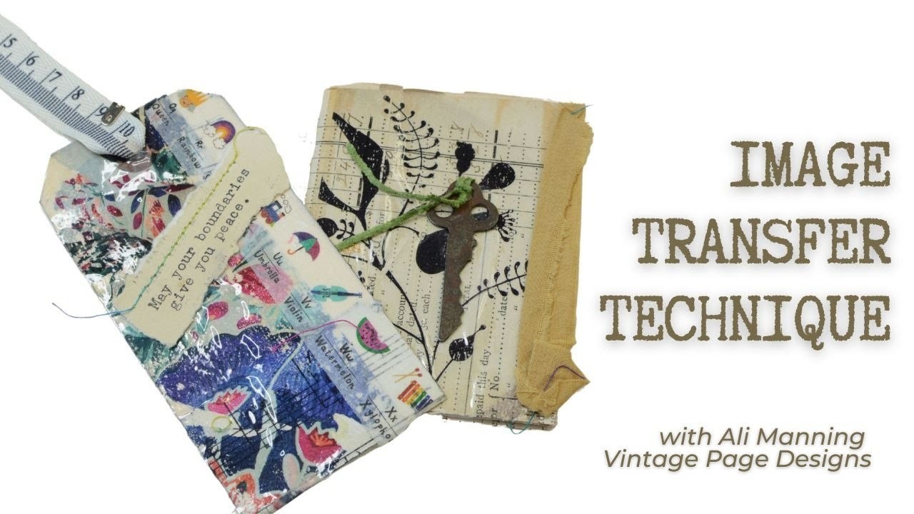 Image Transfer Clear Contact Paper | Mixed Media Journals | Altered Books