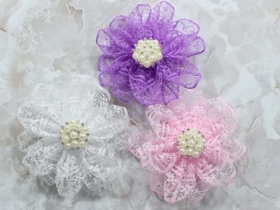 Kanzashi Lace Flowers