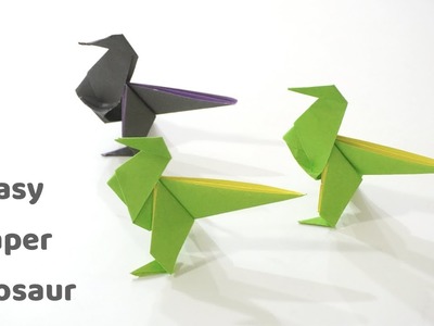 Origami Animal| How to make easy paper Dinosaur