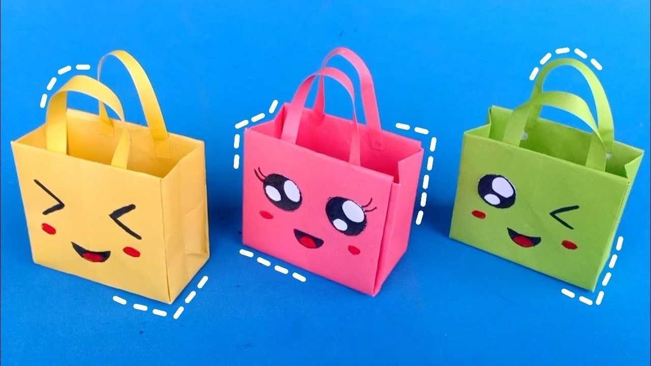 Origami cute paper bag