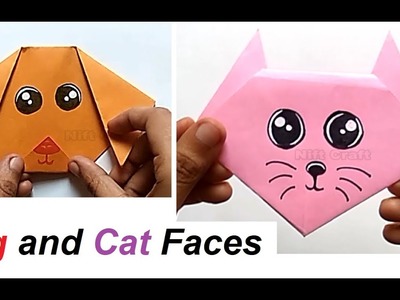 Origami DOG easy | DIY paper crafts Origami DOG face | Cat and Dog | Cat Diy | Dog Diy Craft Paper