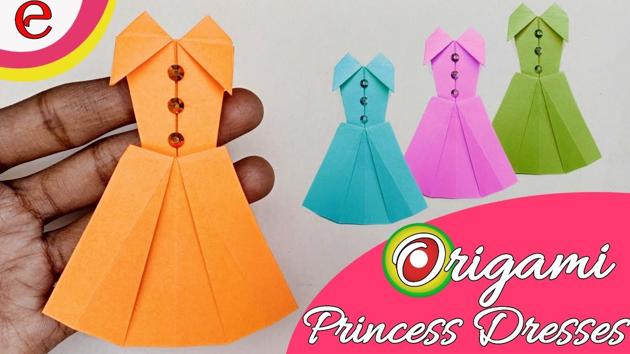 ????Origami Dress-How to make a paper Dresses || Paper Craft Princess Dresses|| Paper Craft