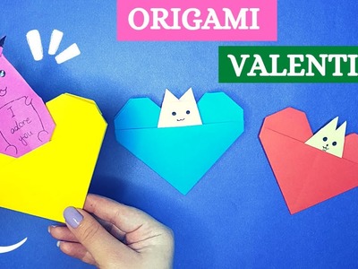 Origami Heart: How to make origami HEART easy, origami Valentine's day gift idea